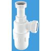 McAlpine C10A Adjustable Inlet Bottle Trap-1.5 inch, White