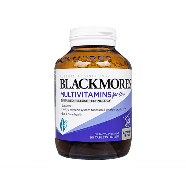 <br><br> Blackmores Multivitamin for 50+ 90 tablets 1 bottle Blackmores Multivitamin for 50+ No preservatives, artificial flavors or sweeteners: Shipping by international registered mail