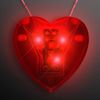 Red Flashing LED Light Up Heart Necklace