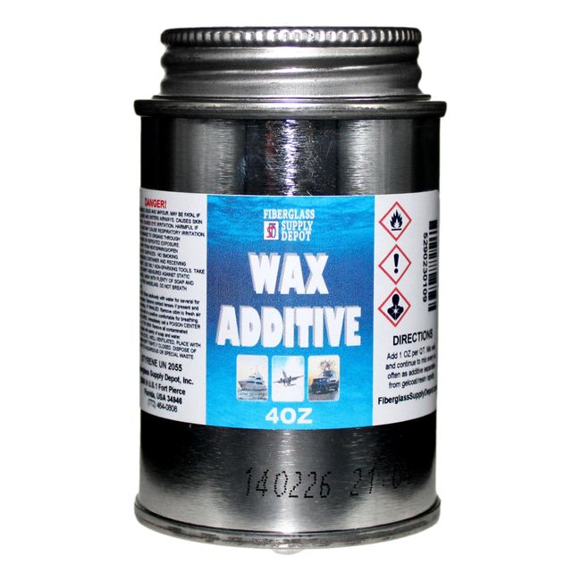 Wax Additive - 4 oz Surfacing Agent for use with Gelcoat and Polyester resins