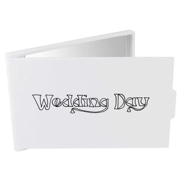 Azeeda 'Wedding Day' Compact/Travel/Pocket Makeup Mirror (CM00009786)