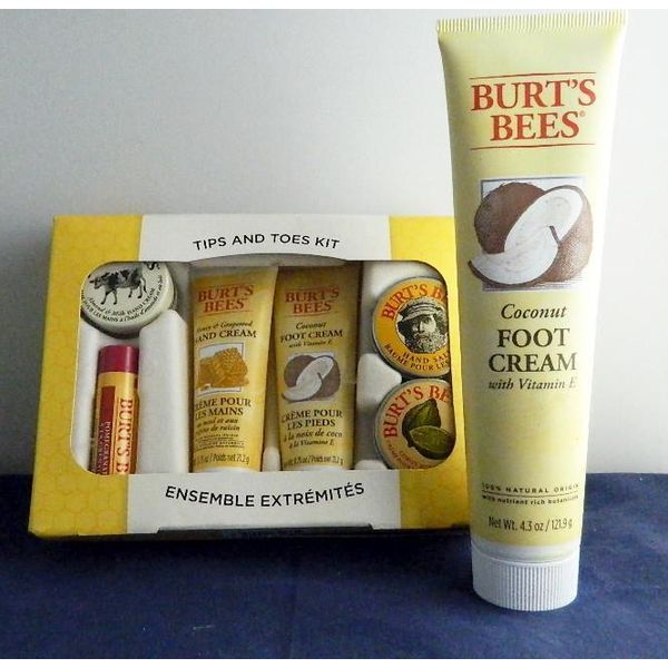 Burt's Bees Combo  Ensemble Extremites +  FOOT CREAMS 4.3oz