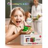 Roxenda Magic Cube Set of 2x2x2 3x3x3 Cube Smooth Puzzle Cube (Sticker cube set)