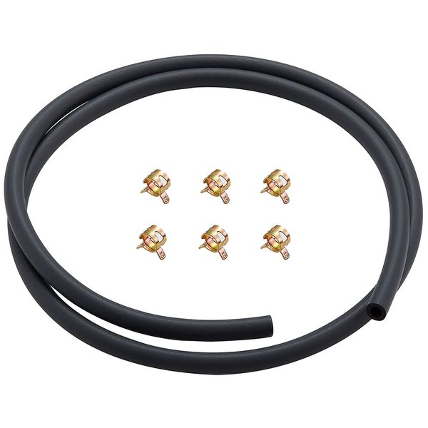 Pronese Fuel Hose, Inner Diameter 0.2 x Outer Diameter 4.3 inches (6 mm) x Outer Diameter 0.4 inches (11 mm), Gasoline Hose, Dual Layer Construction, For Motorcycles & Lawn Mowers