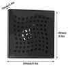 Square Shower Drain 6 Inch Floor with Flange Removable Quadrato Pattern Grate