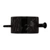 France Luxe Wide Rectangle Slide, Nacro Black
