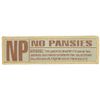 NP NO PANSIES WARNING FUNNY TAB TACTICAL HOOK DESERT MORALE PATCH