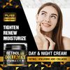 PURE RESEARCH Collagen & Retinol Anti-Aging Face Cream - Nourishing Day & Night Moisturizer with Hyaluronic Acid, 1.7 oz