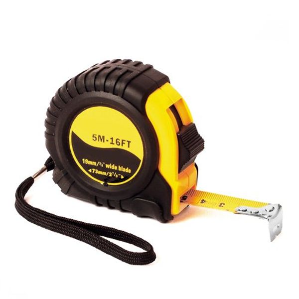 Topzone 16 Feet 3/4" inch Professional Retractable Steel Measuring Tape Measure Ruler with Posi-Lock and Belt Clip