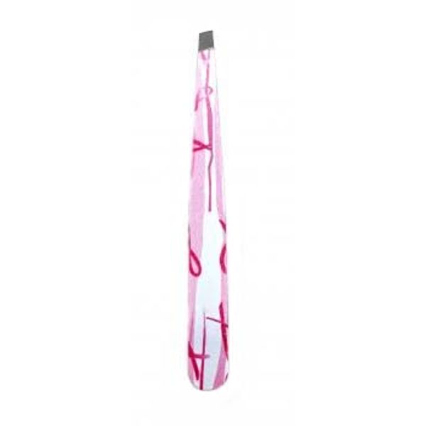 Eyebrow tweezers pink lines 9.5 cm