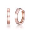 Rose Gold Hoop Earrings, Rose Gold, No information