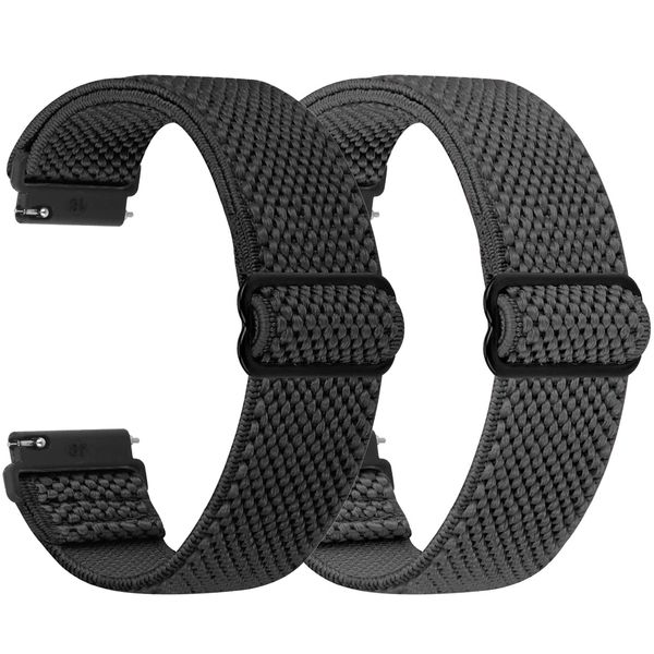 TumpCez - Quick Release Elastic Nylon Watch Straps - Band Width- 16mm 18mm 19mm 20mm 22mm-Choose Colour & Width