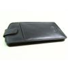 Unisex Soft Real Leather Glasses Case (Navy Blue)