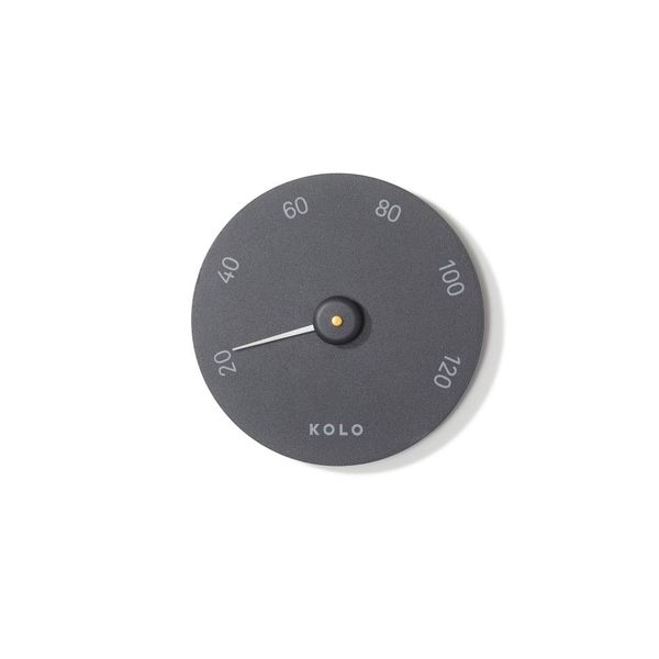 KOLO Sauna Thermometer Aluminium Black