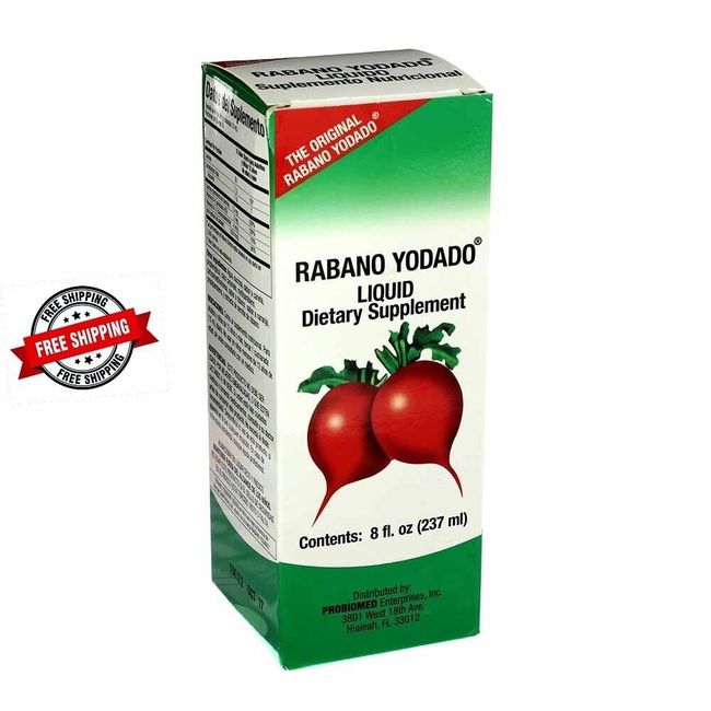 Rabano Yodado Liquid Dietary Supplement, El Salvador, 8 Fl Oz / 237 ml