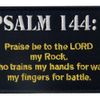 Bible PSALM 144:1 Embroidered Velcro Patch