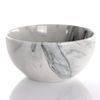 16 Piece Black and White Marble Stoneware Dinnerware Set Dishwasher Safe