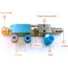 0.001ML Precision Pneumatic Thimble Dispensing Valve Glue Dispenser Valve Blue