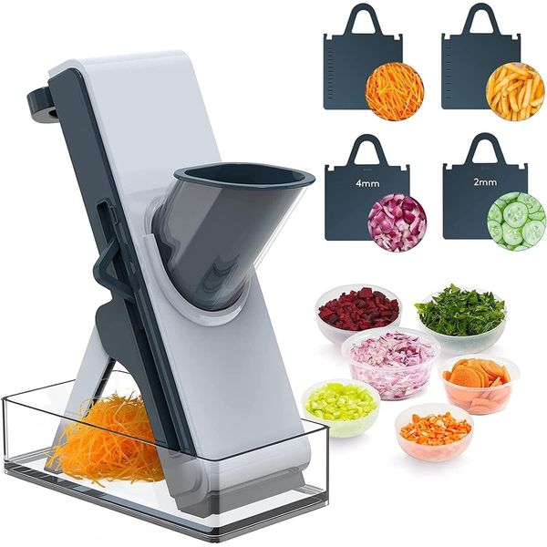 4 in 1 Mandoline Kitchen Food Slicer Safe Mandoline Slicer Chopper for Kitchen