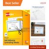 50 Self-Adhesive Laminating Sheets, 9x12 Inches for Quick Document Protection