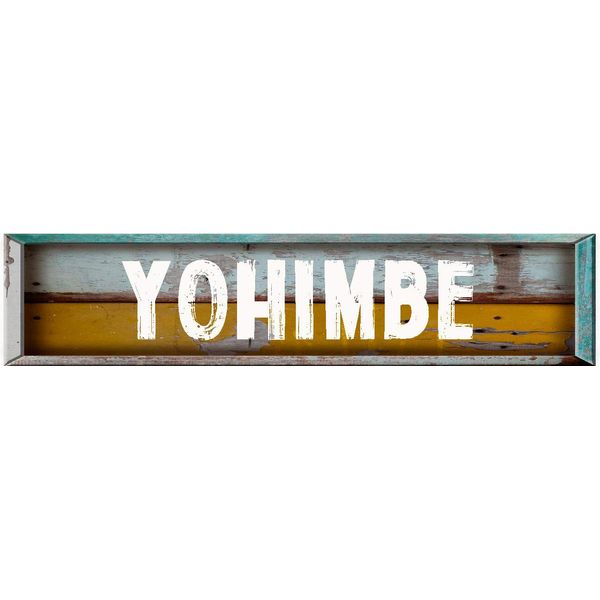 YOHIMBE Rectangle Rustic Painted Wood Look Magnet for use on Any Steel Surface