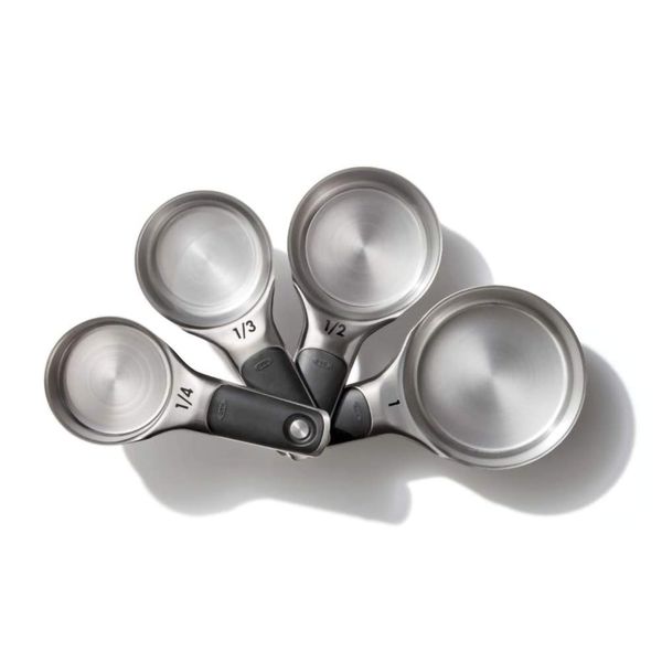 OXO Good Grips 4 Piece Stainless Steel Measuring Cups with Magnetic Snaps