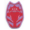 Star Wars Ahsoka Tano Head Red Silhouette Image Embroidered 3" x 2" Patch
