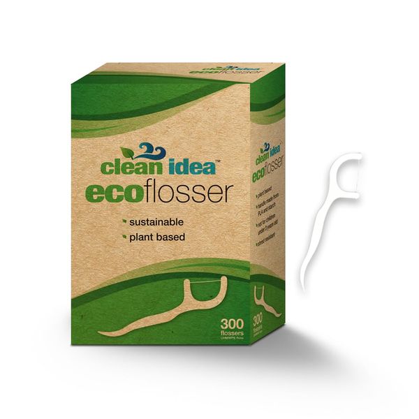 Clean Idea Ecofloss, (300 Picks), EcoFlosser Pick, Floss Picks for Adult and Kids Teeth, Teeth Flossers, Reusable Tooth Floss Picks, Floss Sticks,