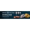 50 Metal Coin Board Game Upgrade Set (Sci-Fi Coins)