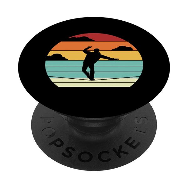 Retro Slackliner Trickline Trainer Monkey Profis Slackline PopSockets Swappable PopGrip
