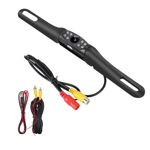 Vehicle Universal Backup Camera -170º Car Rear View Reversing Camera IP68 Waterproof HD 8 Infrared Night Vision LED Lights for rucks/SUV/RV/Pickup/