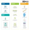 Be Smart Get Prepared 85 Piece First Aid Kit: Clean, Treat, Protect Minor Cuts, Scrapes. Home, Office, Car, School, Business, Travel, Emergency, Survival, Hunting, Outdoor, Camping & Sports, FSA HSA