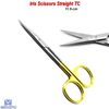 Surgical Premium Iris Scissors Straight TC Dental Veterinary Tissue Instruments 