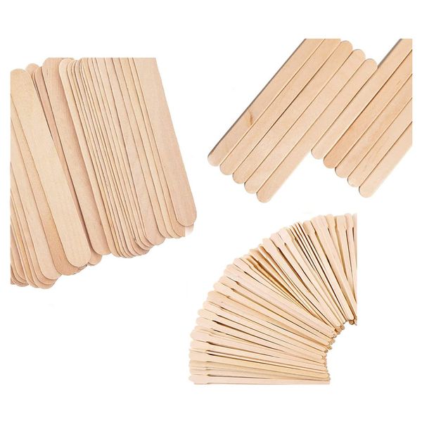 150 Holzspatel Waxing,Kleine Wachs Spatel Holz Wachs Sticks Augenbrauen Waxing Applikatoren Holz-Craft-Sticks Gesicht Körper Haarentfernungssticks,Haarentfernung Holzstäbchen,Holzspatel Haarentfernung