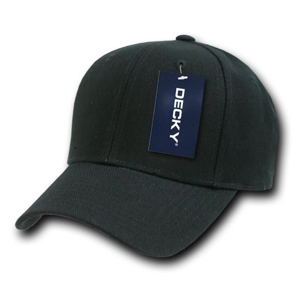 DECKY Fitted Cap, Black, 6 7/8