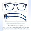 CARA 2 Pack Progressive Multifocus Reading Glasses, Flexible Lightweight TR90 Frame Blue Light Blocking Computer Readers, Workspace for Near Range (C1, 2.00)