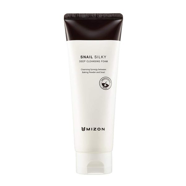 MIZON Snail Silky Deep Cleansing Foam, Cleansing Foam, Remove Dead Skin, Baking Powder Particles, No Irritation, No Dryness, Nutrition (5.29 oz)