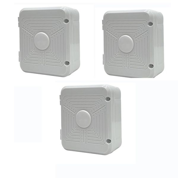 Plastic Junction Box,Rainproof Dustproof, Junction Box, Universal Electrical Enclosure, Outdoor and Indoor Usage Project Box Security Camera Bracket (117 * 100 * 48mm-3PCS)
