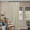 Track Curtains Ceiling Mount for Track System Rail with Hooks,Pinch Pleated Blac