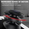 PlayRealm NO Falling Off Thumbstick Extender & Silicone Grip Cover 2 Sets for PS5 & PS4 Controller (Ghost Blue)