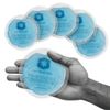 IceWraps 4" Round Reusable Hot/Cold Gel Pack with Clear Backing, 5 Pack - NEW