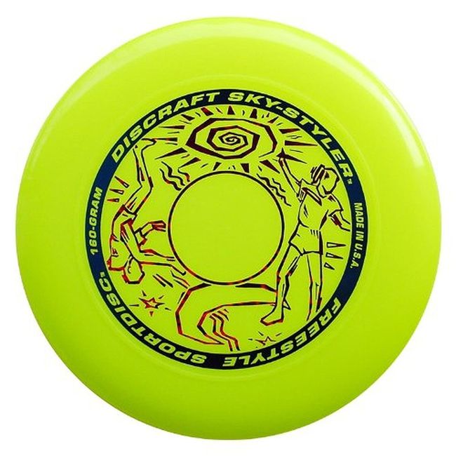 Discraft 160 Gram Sky Styler Sport Disc, Fluorescent Yellow