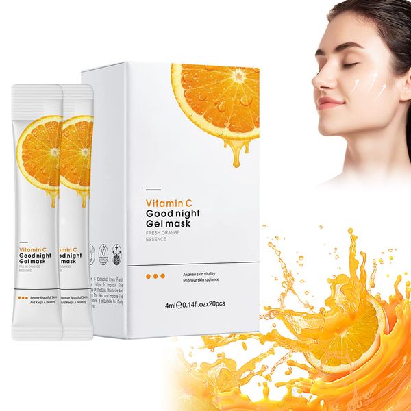 Jelly Mask for Face Care, Hautpflegende, Vitamin C Gesichtsmaske, Feuchtigkeits-Maske, Gesichtspflege unreine Haut, Feuchtigkeitsspendende Gelmaske für Männer, Frauen und Erwachsene