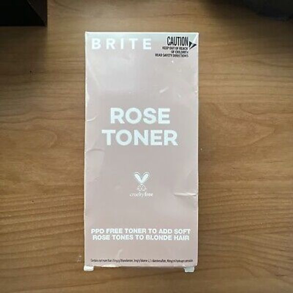 Brite Rose Toner - Cruelty Free Vegan Hair Colour Kit – New Sealed Box NIB