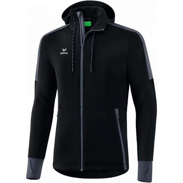 Erima Kinder Basic 2.0 Softshelljacke, schwarz/Slate Grey, 140