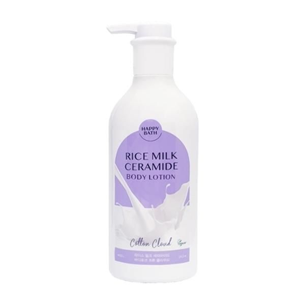 Happy Bath Rice Milk Ceramide Body Lotion Cotton Cloud 400g