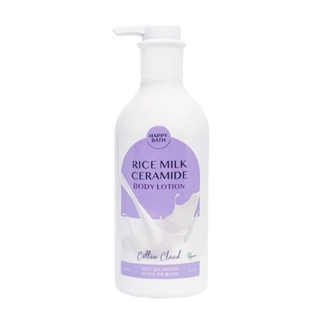 Happy Bath Rice Milk Ceramide Body Lotion Cotton Cloud 400g