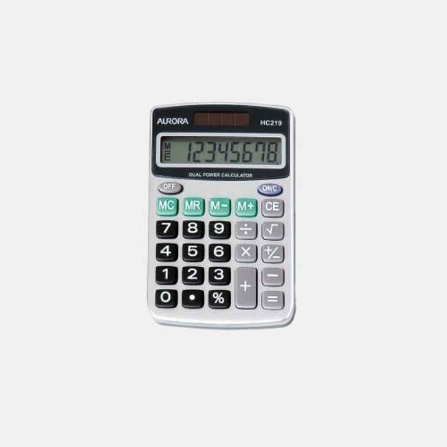 O-LORA Japan HC219 Handy Calculator, 8 Digit Display