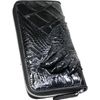 Berkut Long Wallet with Crocodile Claws, Round Zipper, Long Wallet