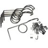 6 Pack Wire Door Cage Latches Left with J-clips by Rabbitnipples.com